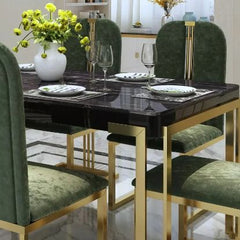 The Elegant Epicure Dining Table With 6 Chairs