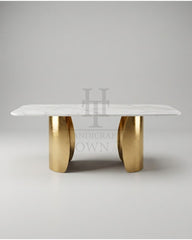 Elysian Curve Marble Dining Table