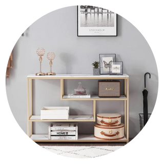 Modern console table for entryway