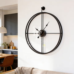Black Round Wall clock