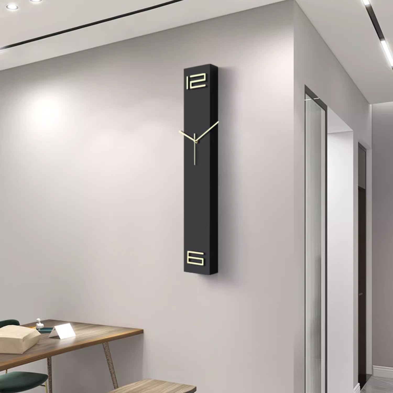 Vertical Clock Ruler EdgeLine Vertical Clock – Handicrafts Town