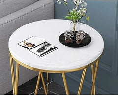 Opulent X Marble End Table