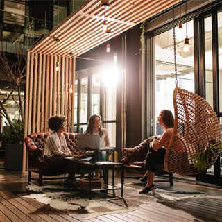 Stylish handcrafted furniture display area