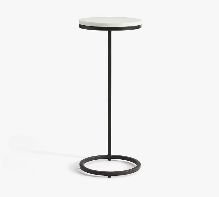 Round Marble C-Table