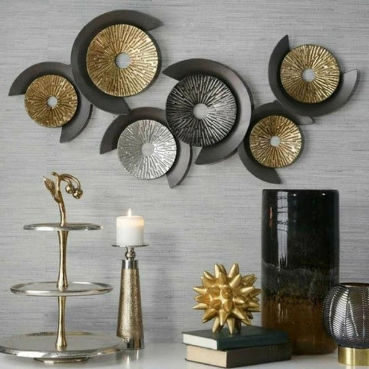 Metallic Harmony Abstract Wall Art