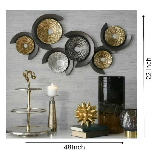 Metallic Harmony Abstract Wall Art