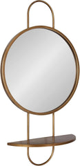 Moderne Gold Arch Wall Mirror