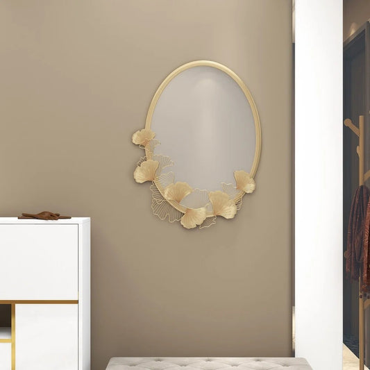 Foliate Metal Wall Mirror