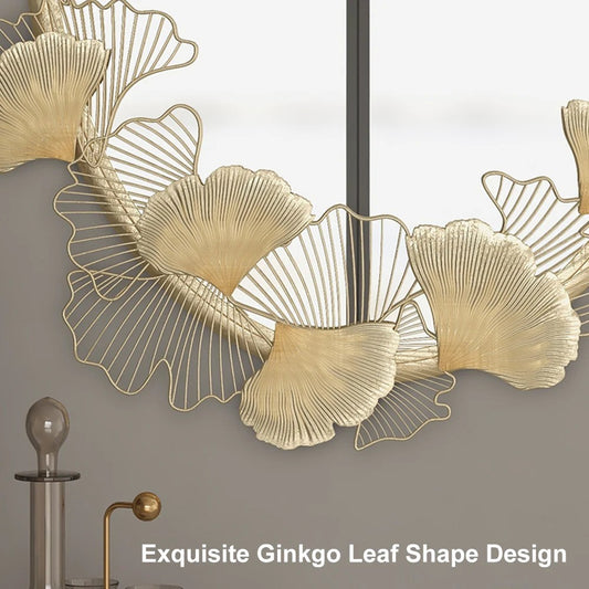 Foliate Metal Wall Mirror
