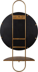 Moderne Gold Arch Wall Mirror