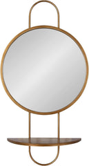 Moderne Gold Arch Wall Mirror