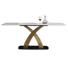 Intersect Metal Dining Table With 6 Chairs