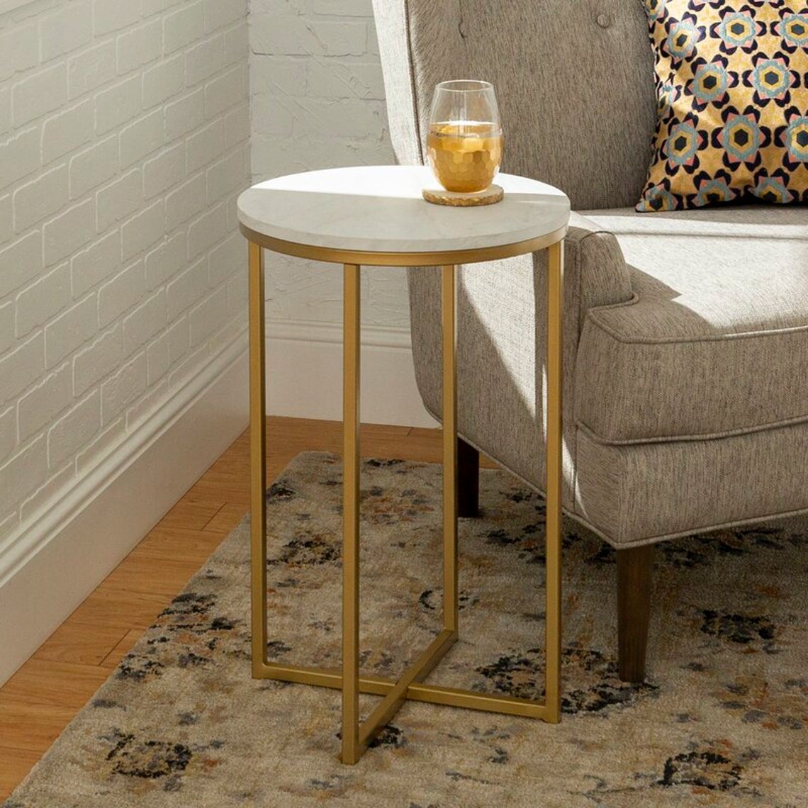 Round End Side Table