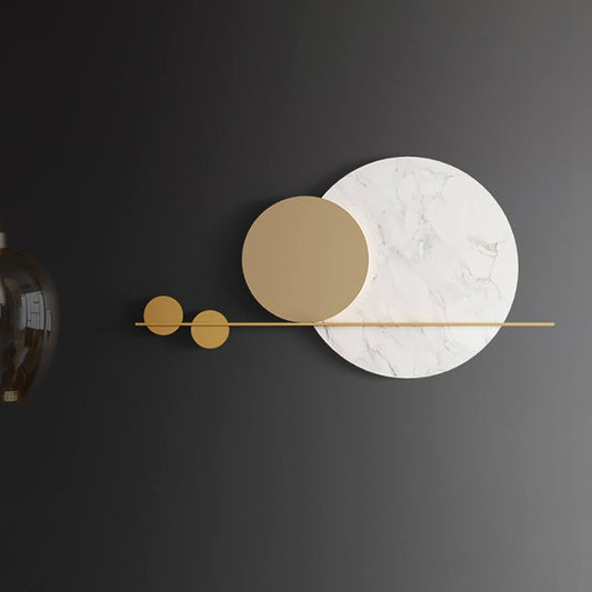 White Moon Metal Wall Art