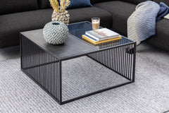 Quadrate Black Metal Coffee Table