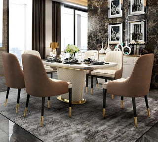 The Paragon dining table with chairs