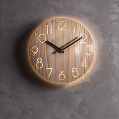 Ethereal Glow Wall Clock