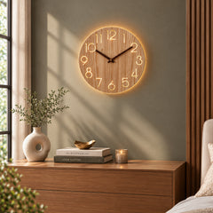 Ethereal Glow Wall Clock