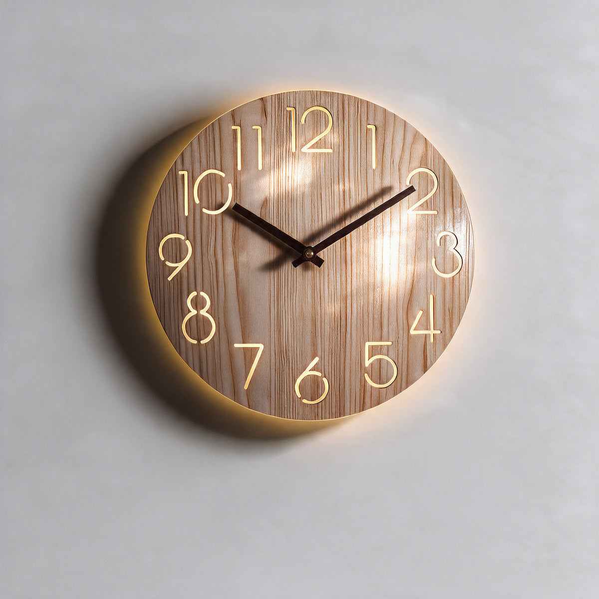 Ethereal Glow Wall Clock