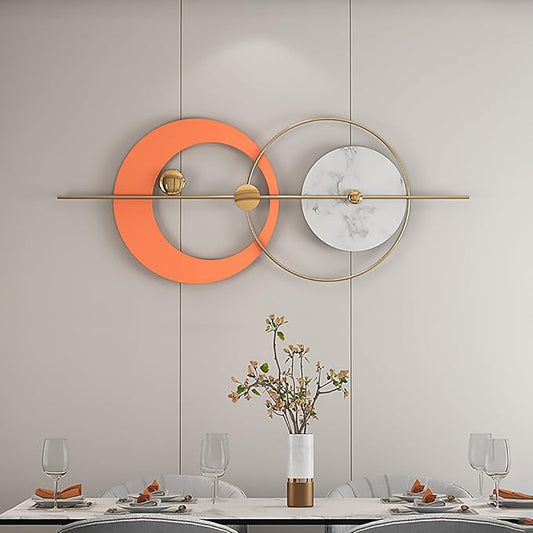 Orange And Gold Serenity Metal Wall Art