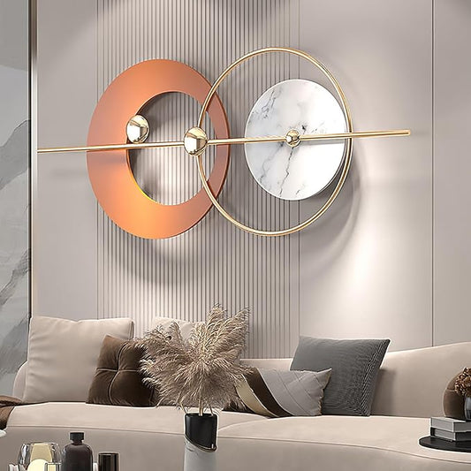 Orange And Gold Serenity Metal Wall Art