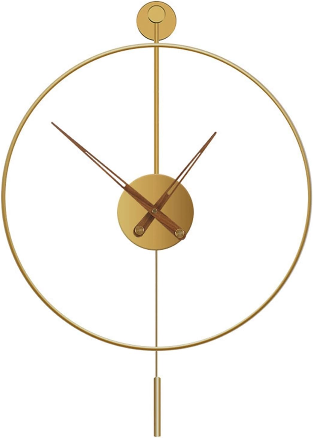 Metal Clock Rings Golden Ring Metal Wall Clock – Handicrafts Town