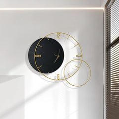 Creative Black Metal Wall Clock