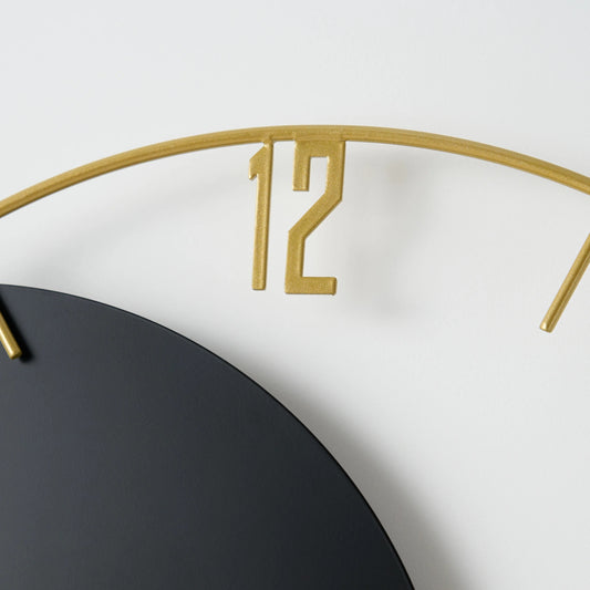 Creative Black Metal Wall Clock