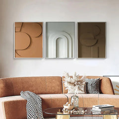 Carved Geometric Wall Art