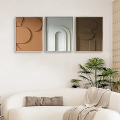 Carved Geometric Wall Art