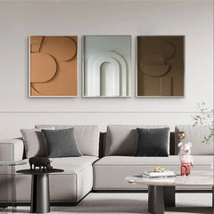 Carved Geometric Wall Art