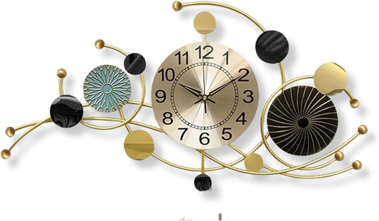 Chrono-Bloom Metal Wall Clock