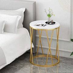 Opulent X Marble End Table