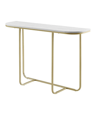 Rectangular Gold Metal Console Table